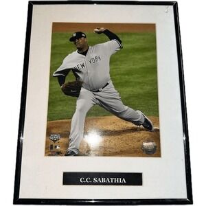 C.C. Sabathia Framed Photo World Series New York Yankees MLB Baseball‎